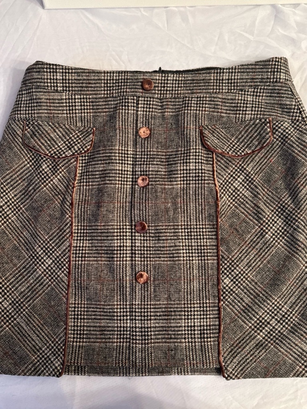Bagatelle Brown Satin-Look Lining with Label Detail